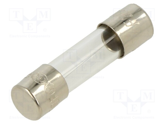 Fuse: fuse; 200mA; 250VAC; glass; 20x5.2mm; brass; bulk