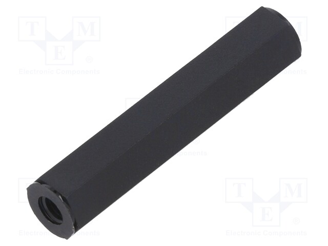 Screwed spacer sleeve; cylindrical; polyamide; M5; 50mm