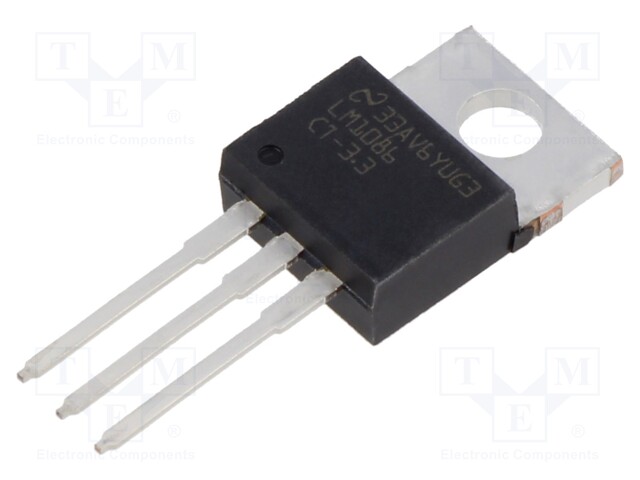 IC: voltage regulator; LDO,fixed; 3.3V; 1.5A; TO220-3; THT; 0÷125°C