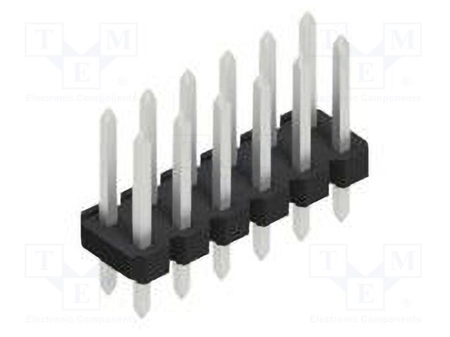 Connector: pin strips; pin header; male; PIN: 12; 2.54mm; THT; 2x6