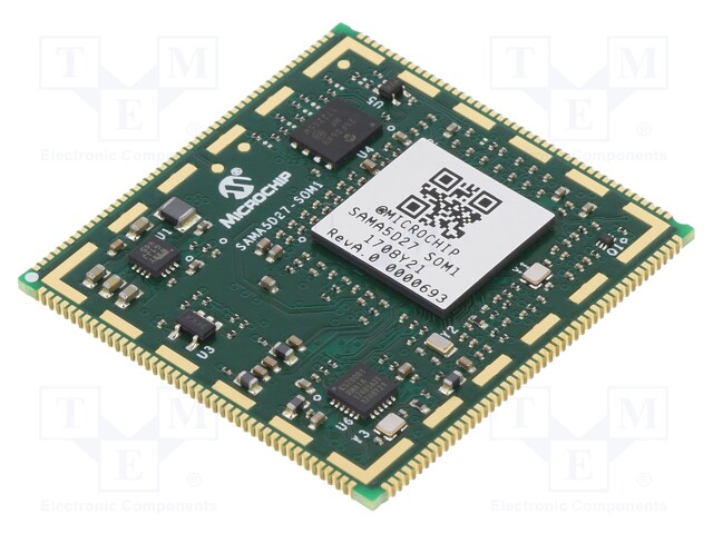 Module: SOM; Cortex A5; SAMA5; 3.3VDC; f: 500MHz; RAM: 128MB