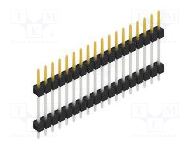Connector: pin strips; pin header; male; PIN: 18; 2.54mm; THT; 1x18