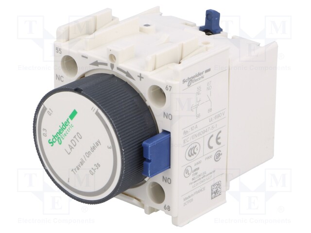 Time delay contacts; Series: TeSys D; Leads: screw terminals