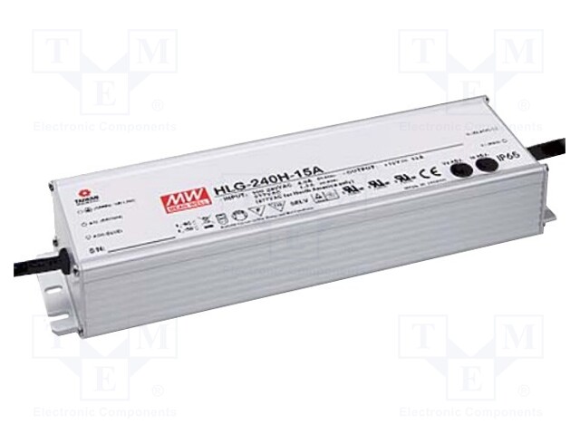 Power supply: switched-mode; LED; 240W; 24VDC; 22.4÷25.6VDC; 5÷10A