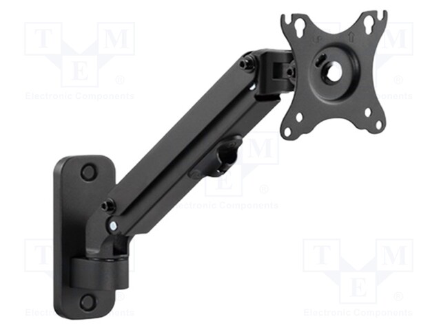 Monitor holder; 7kg; 17÷27"; Arm len: 393mm; for one monitor