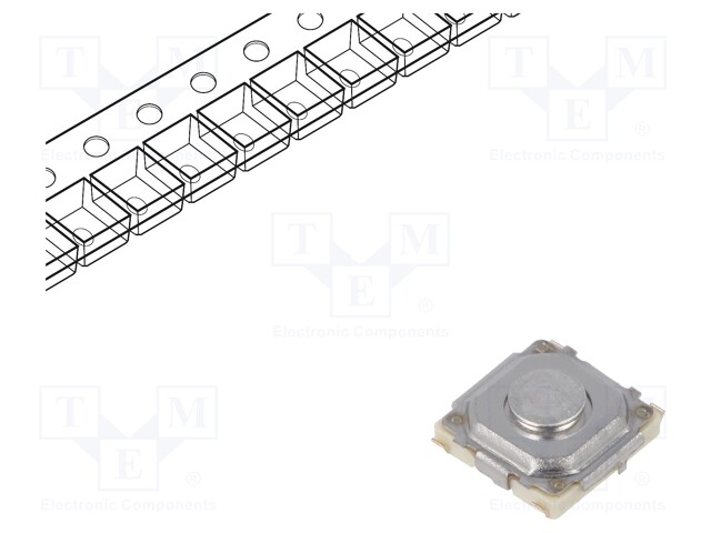 Microswitch TACT; SPST; Pos: 2; 0.02A/15VDC; 1.5mm; OFF-(ON); 50mΩ