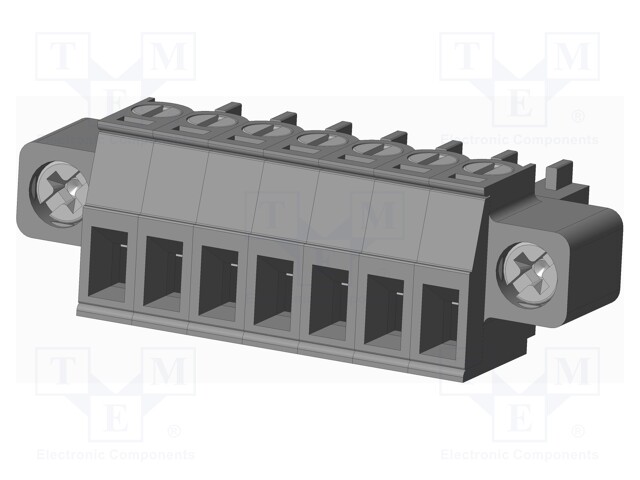Connector: pluggable terminal block; plug; female; straight; grey