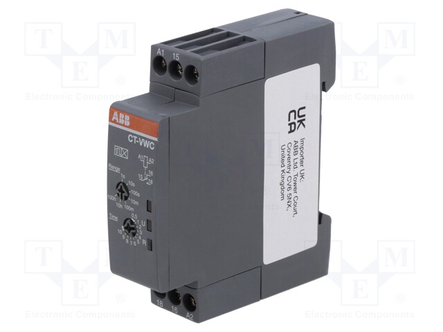 Timer; 0,05s÷100h; SPDT; 24÷240VAC; 24÷48VDC; DIN; -20÷60°C; IP20