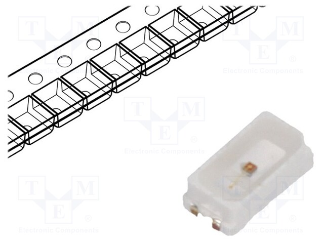 LED; SMD; 3014; yellow; 800÷1000mcd; 3x1.4x0.8mm; 120°; 1.8÷2.6V