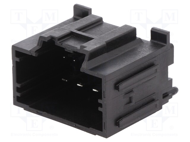 Connector: automotive; Stac64; socket; male; on PCBs; THT; black