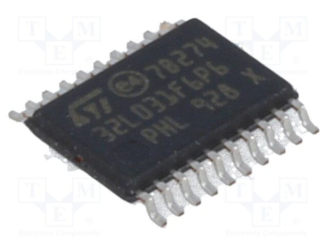 ARM microcontroller; Flash: 32kB; 32MHz; SRAM: 8kB; TSSOP20
