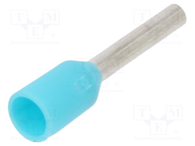 Tip: bootlace ferrule; insulated; 0.34mm2; 6mm; tinned; crimped