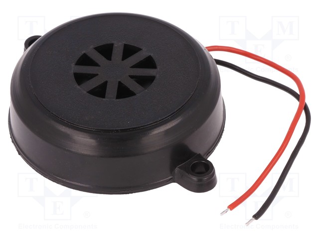 Sound transducer: piezo alarm; 12÷24VDC; Colour: black