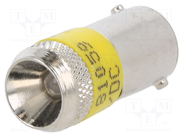LED lamp; Colour: yellow; Cap: BA9S; 110VAC; 110VDC