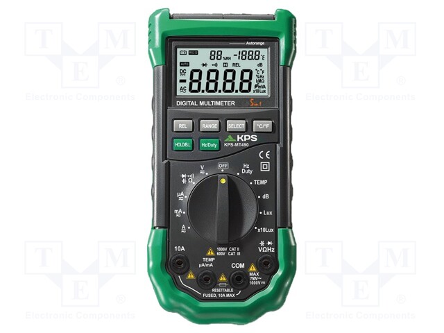 Digital multimeter; LCD; (4000); VDC: 400mV,4V,40V,400V,600V