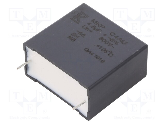 Capacitor: polypropylene; DC-Link; 4.5uF; ESR: 10.6mΩ; THT; ±5%