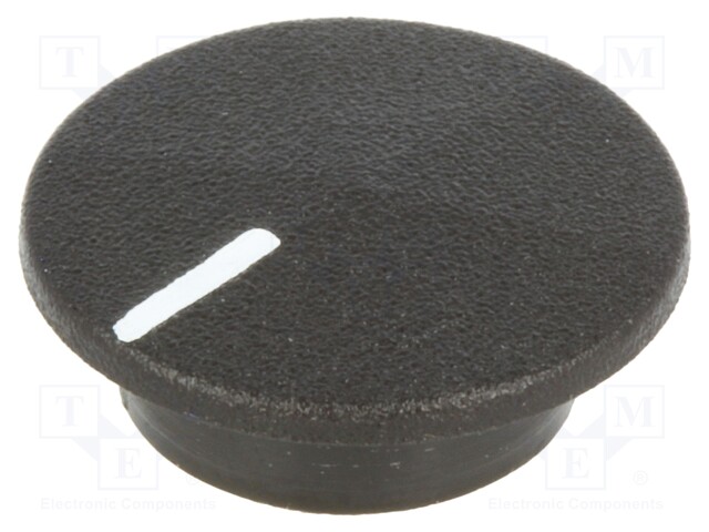 Cap; plastic; push-in; black; Application: K21
