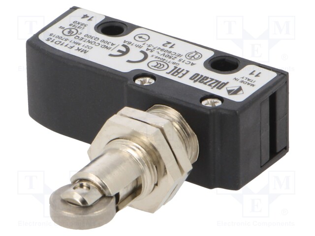 Microswitch SNAP ACTION; with pin; SPDT; 16A/250VAC; ON-(ON)