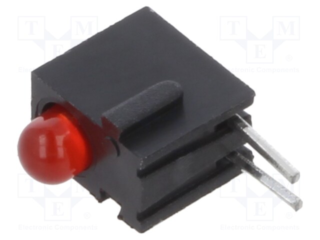 LED; red; 3mm; No.of diodes: 1; 2mA; Lens: diffused; 45°; 1.8÷2.2V