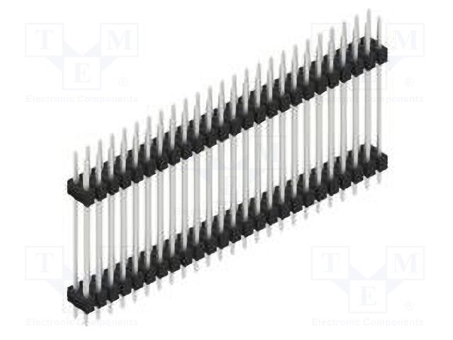 Connector: pin strips; pin header; male; PIN: 50; 2.54mm; THT; 2x25