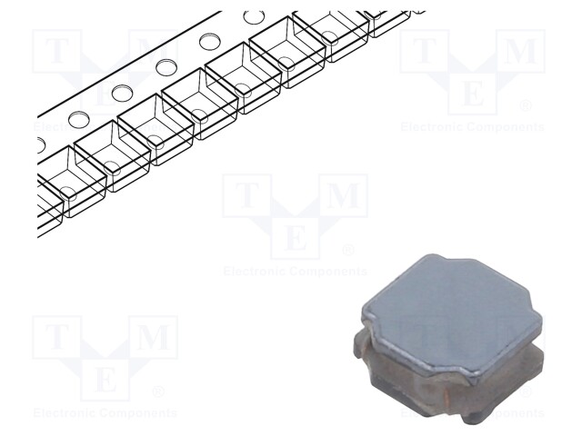 Inductor: wire; SMD; 1515; 6.8uH; 1500mA; 0.12Ω; 30MHz; ±20%