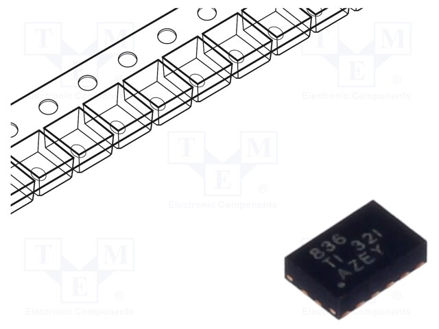 Motor Driver, Dual H-Bridge, 2V to 7V supply, 1.5A/2 Outputs, WSON-12