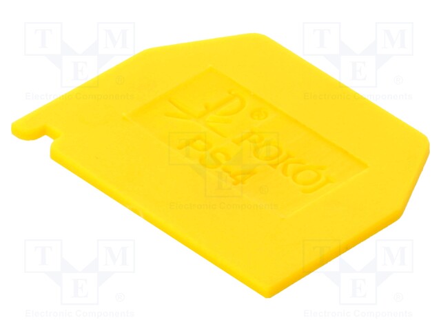 End plate; Application: ZG-G2.5,ZG-G4; yellow; Width: 1mm