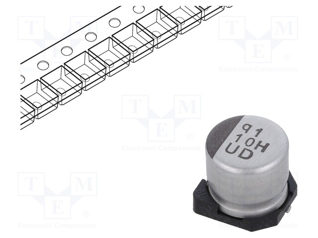 Aluminium Electrolytic Capacitors - SMD 50volts 10uF AEC-Q200