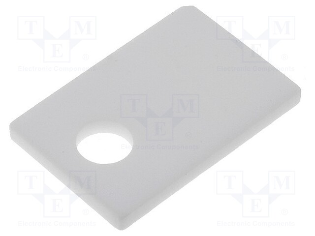 Heat transfer pad: ceramic; TO220; L: 12mm; W: 18mm; D: 1.5mm; 25W/mK