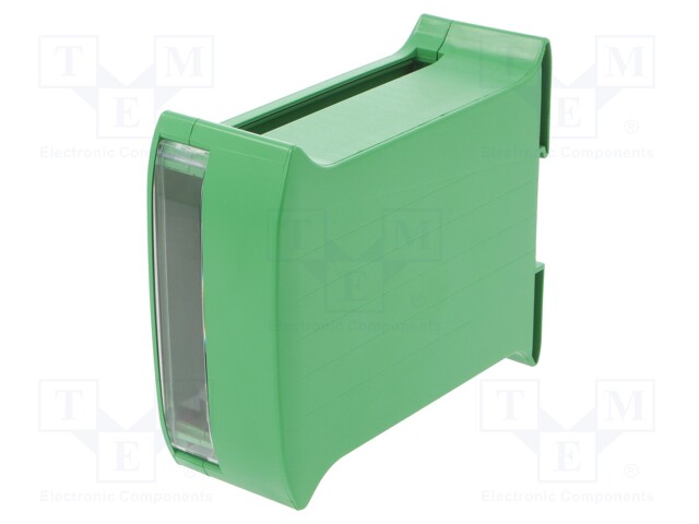 Enclosure: for DIN rail mounting; ABS