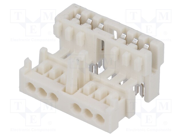 Connector: card edge; RAST 2.5; plug; female; angled 90°; PIN: 6