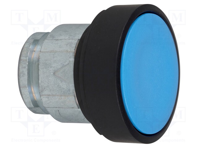 Switch: push-button; Stabl.pos: 1; 22mm; blue; Illumin: none; IP66