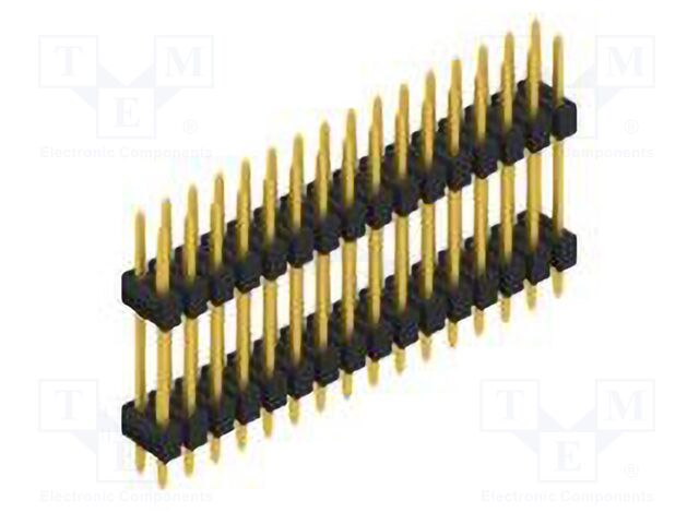 Connector: pin strips; pin header; male; PIN: 32; 2.54mm; THT; 2x16