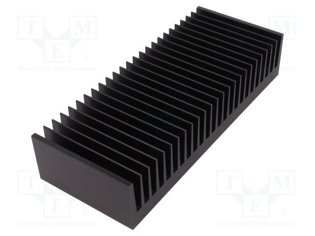 Heatsink: extruded; grilled; black; L: 100mm; W: 250mm; H: 50mm