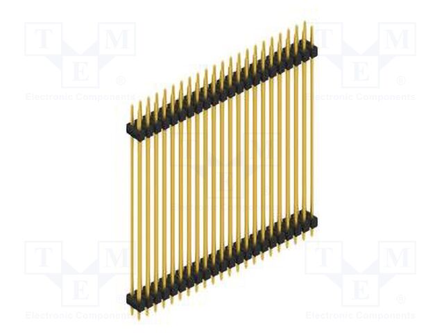 Connector: pin strips; pin header; male; PIN: 44; 2.54mm; THT; 2x22
