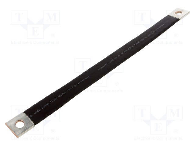 Braids; tape; 35mm2; Ø1: 11mm; Ø2: 11mm; L: 400mm; max.105°C; 20kV/mm