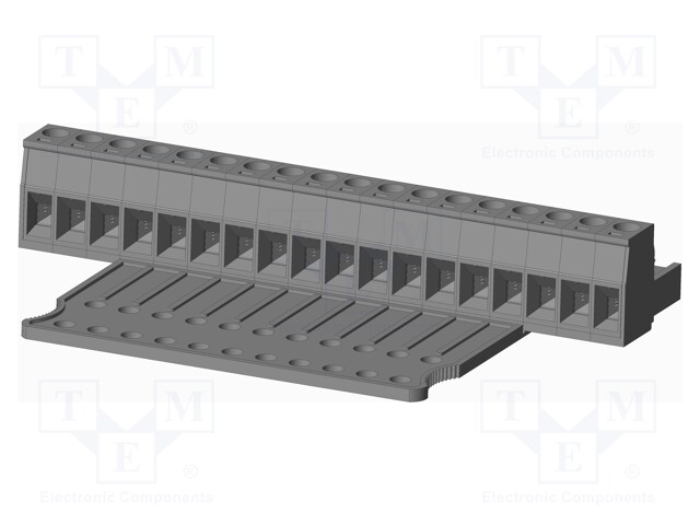 Connector: pluggable terminal block; plug; female; straight; grey
