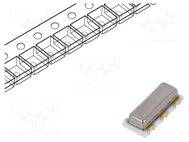 Resonator, Ceramic, 6 MHz, SMD, 3 Pin, ± 0.5%