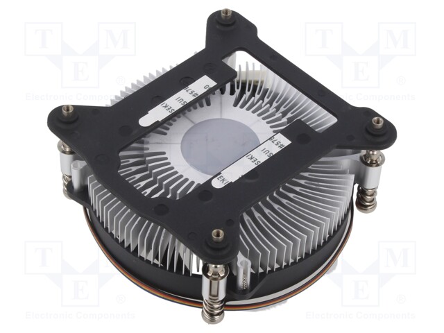 Heatsink: extruded; 12VDC; aluminium; 61.6m3/h; H: 31.8mm; W: 96mm