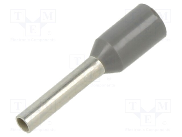 TERMINAL, WIRE FERRULE, 18AWG, GREY
