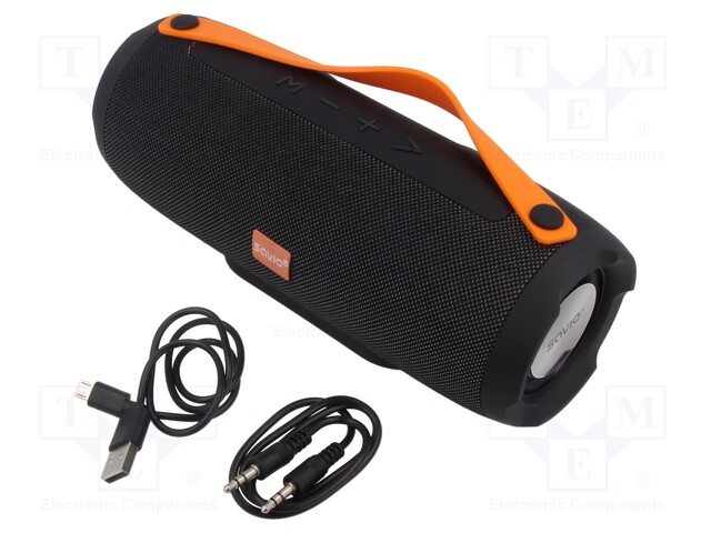 Speaker; black,orange; Jack 3,5mm,microSD,USB A,USB B micro