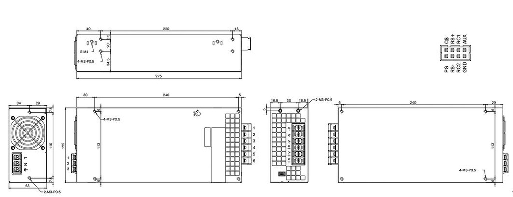 Power supply: switched-mode; modular; 960W; 12VDC; 80A; OUT: 1; 87%
