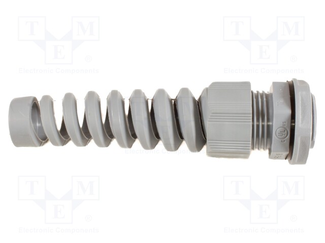 Cable gland; with strain relief; PG13,5; IP66,IP68; dark grey