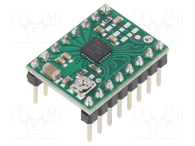 Stepper motor controller; DRV8434A; 1.2A; Uin mot: 4.5÷48V; green