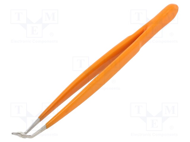 Tweezers; 150mm; Blades: curved; Blade tip shape: flat; universal