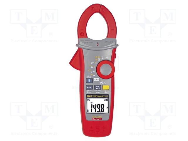 AC/DC digital clamp meter; LCD (6000),with a backlit; 430g