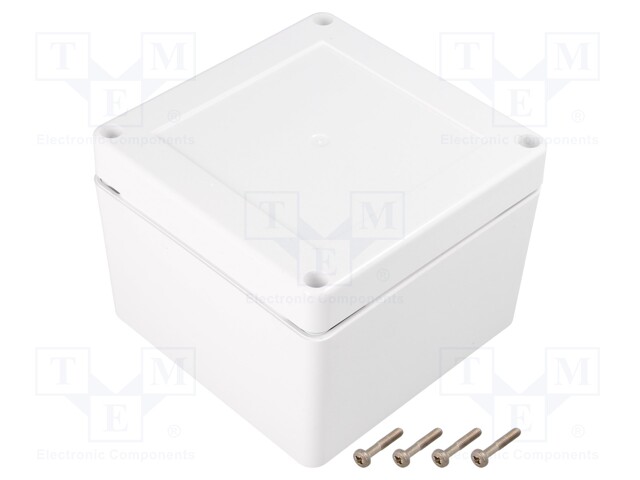 Enclosure: multipurpose; X: 105mm; Y: 105mm; Z: 75mm; ZP; ASA; white