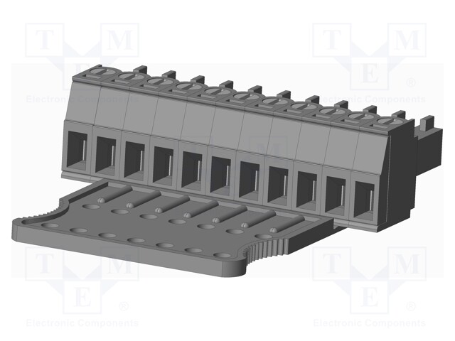 Connector: pluggable terminal block; plug; female; straight; grey