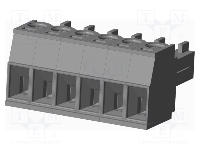 Connector: pluggable terminal block; plug; female; straight; grey