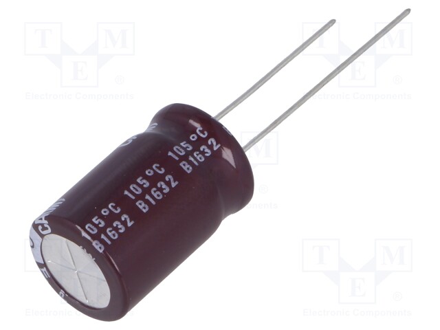 Capacitor: electrolytic; THT; 47uF; 160VDC; Ø12.5x20mm; Pitch: 5mm